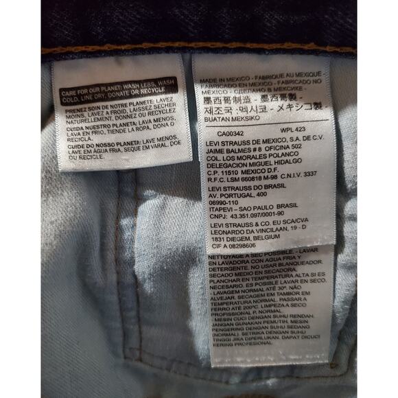 Levi's 550 Relaxed Fit Men's 40x30 Medium Wash Straight Leg Denim Blue Jeans - Picture 12 of 13